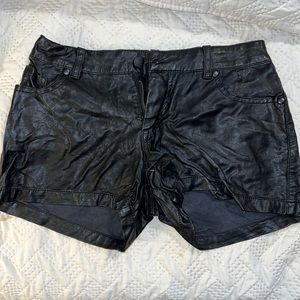 Faux leather Shorts